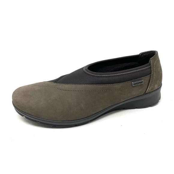 Flexus by Spring Step Sofran Brown Nubuck Waterproof slip on shoes - Picture 1 of 8